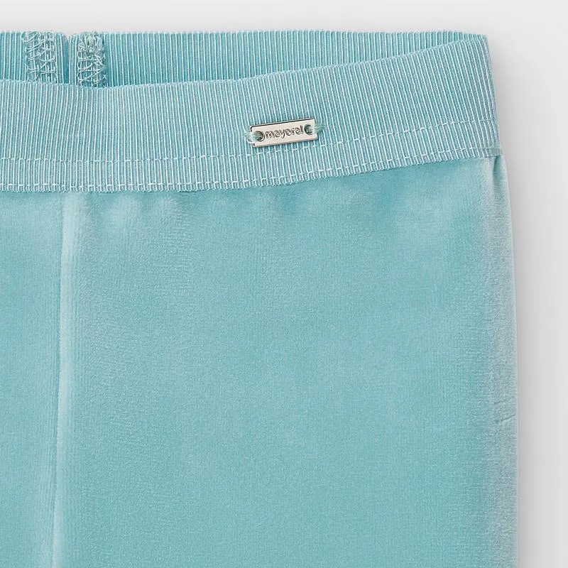 Mayoral Leggings Little Girl Basic Velvet - Jade