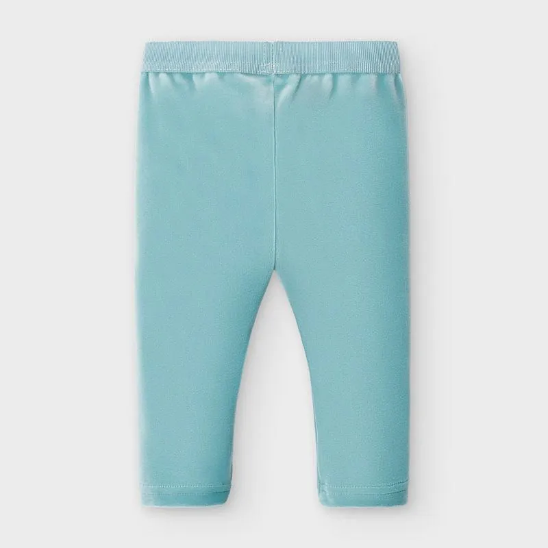 Mayoral Leggings Little Girl Basic Velvet - Jade