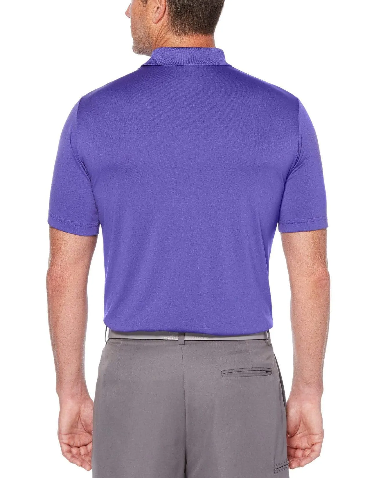 Mens Ventilated Engineered Stripe Polo