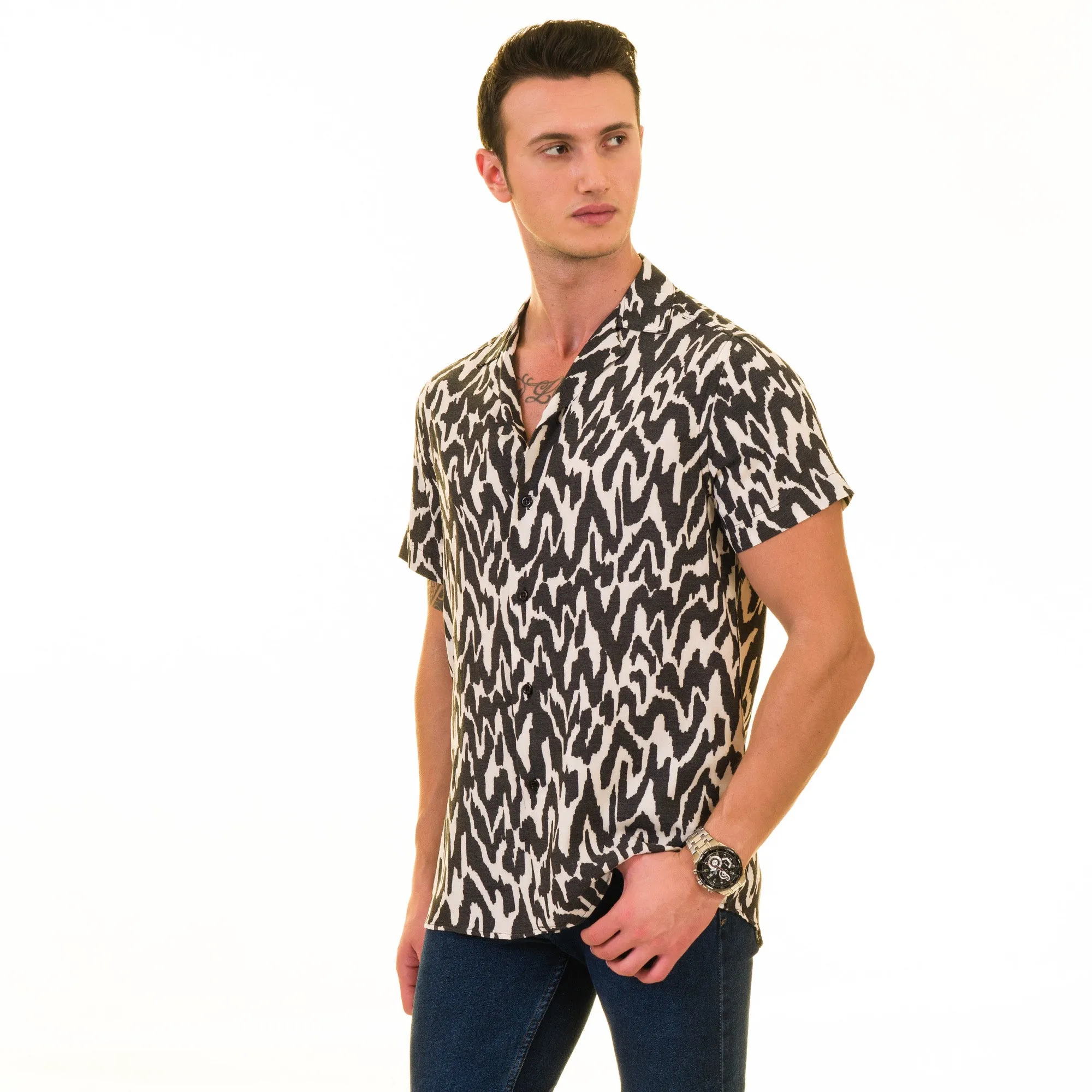 Multi Color European Made & Designed Hawaiian Summer Shirts For Men