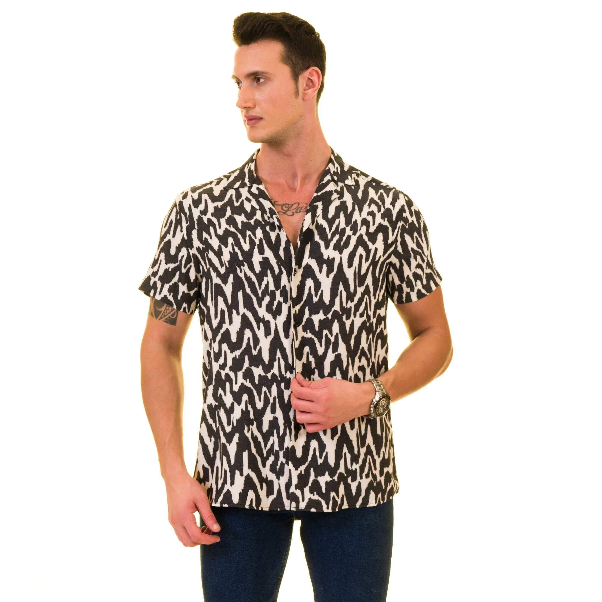 Multi Color European Made & Designed Hawaiian Summer Shirts For Men