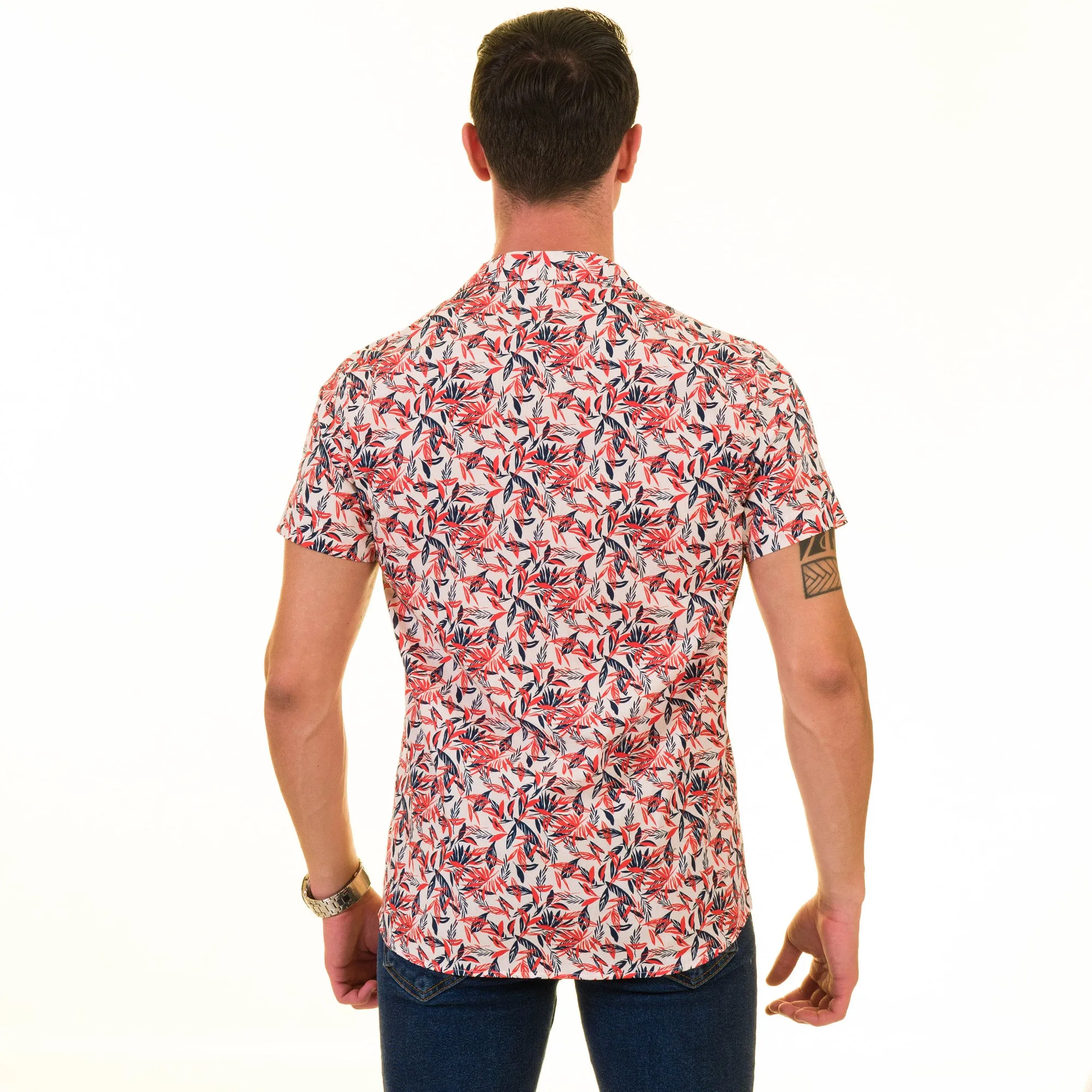 Multi Color European Made & Designed Hawaiian Summer Shirts For Men