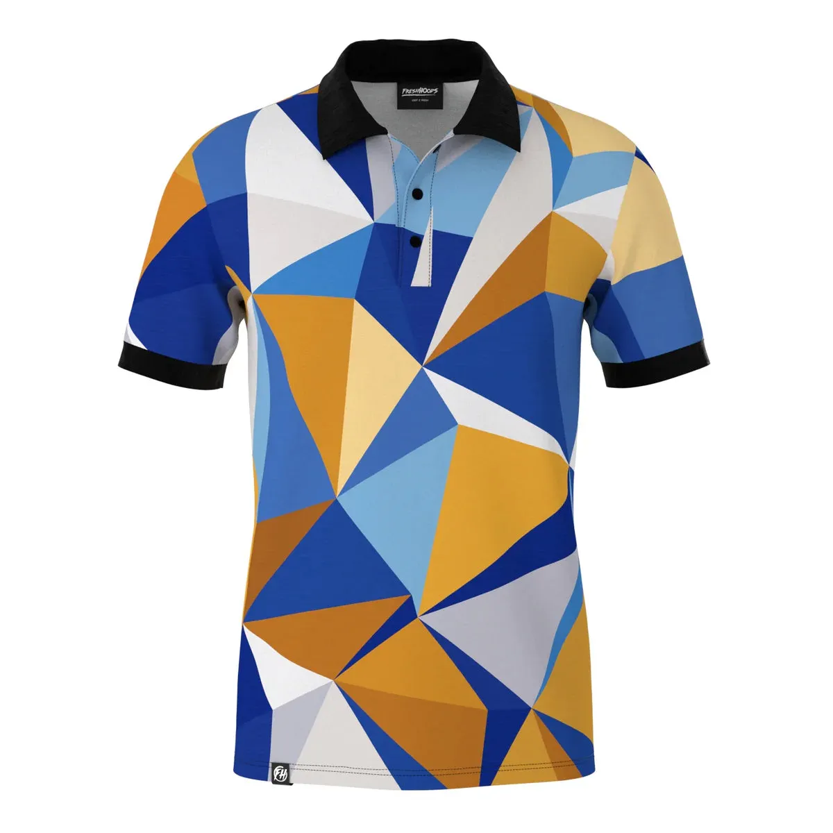 NEW Retails $105 Fresh Hoods Men's Suprise Cubes Polo Shirt Sz XL