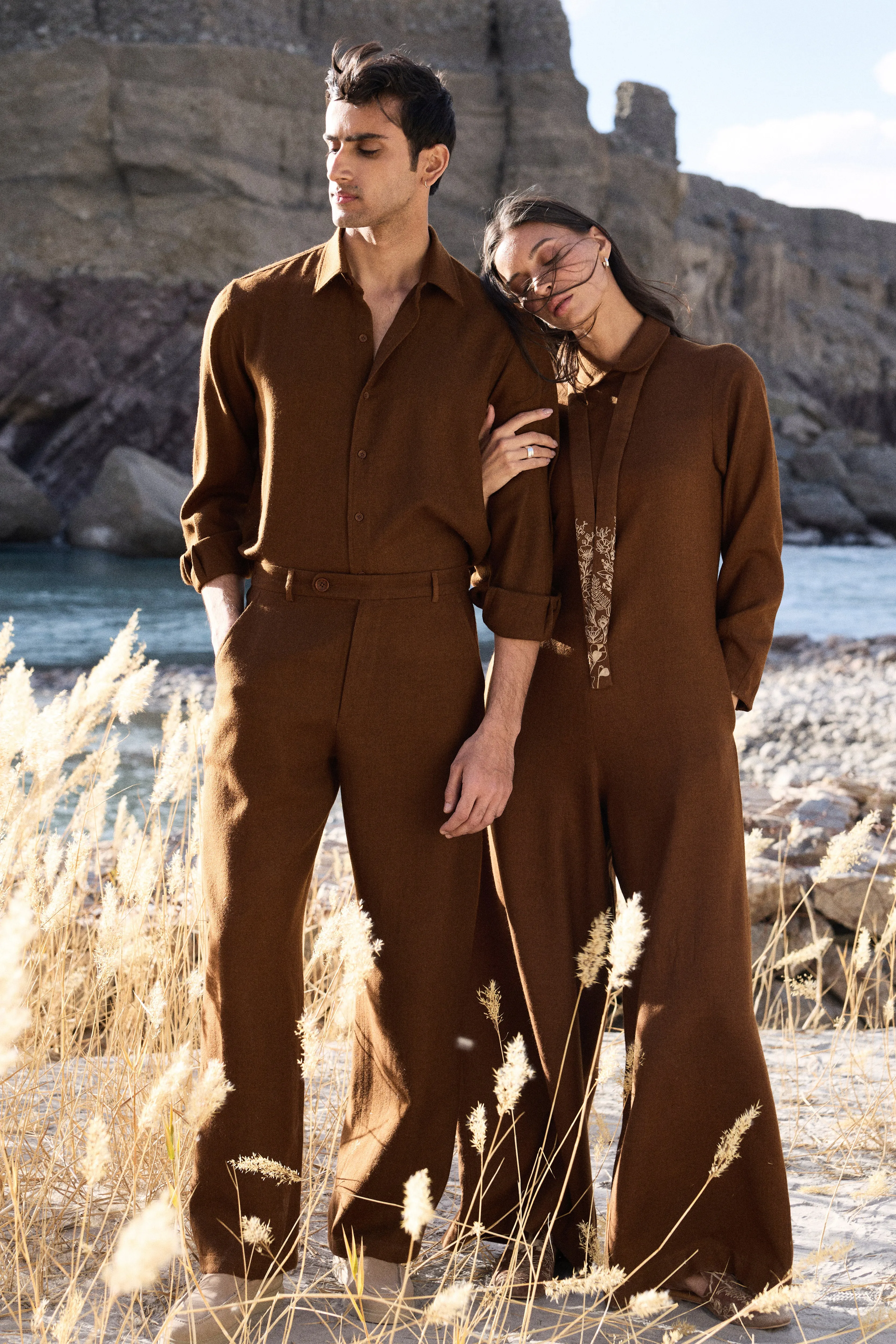 Nyoma Woollen Shirt- MAN (Maple)