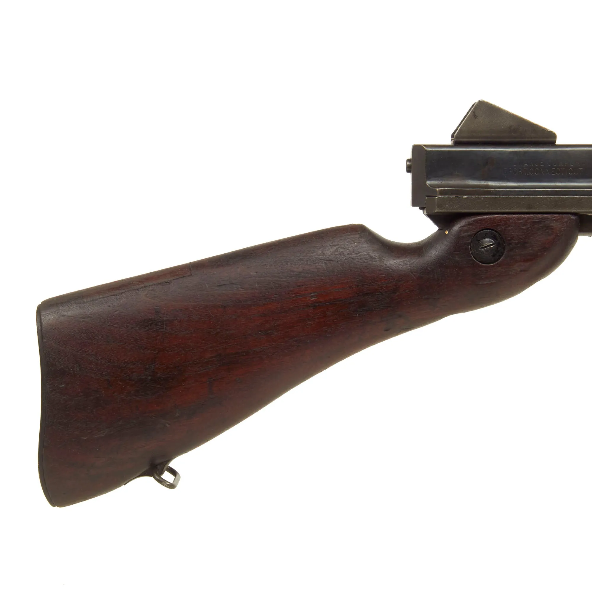 Original U.S. WWII Thompson M1 Display Submachine Gun by Auto Ordnance Serial 136845 - Original WWII Parts
