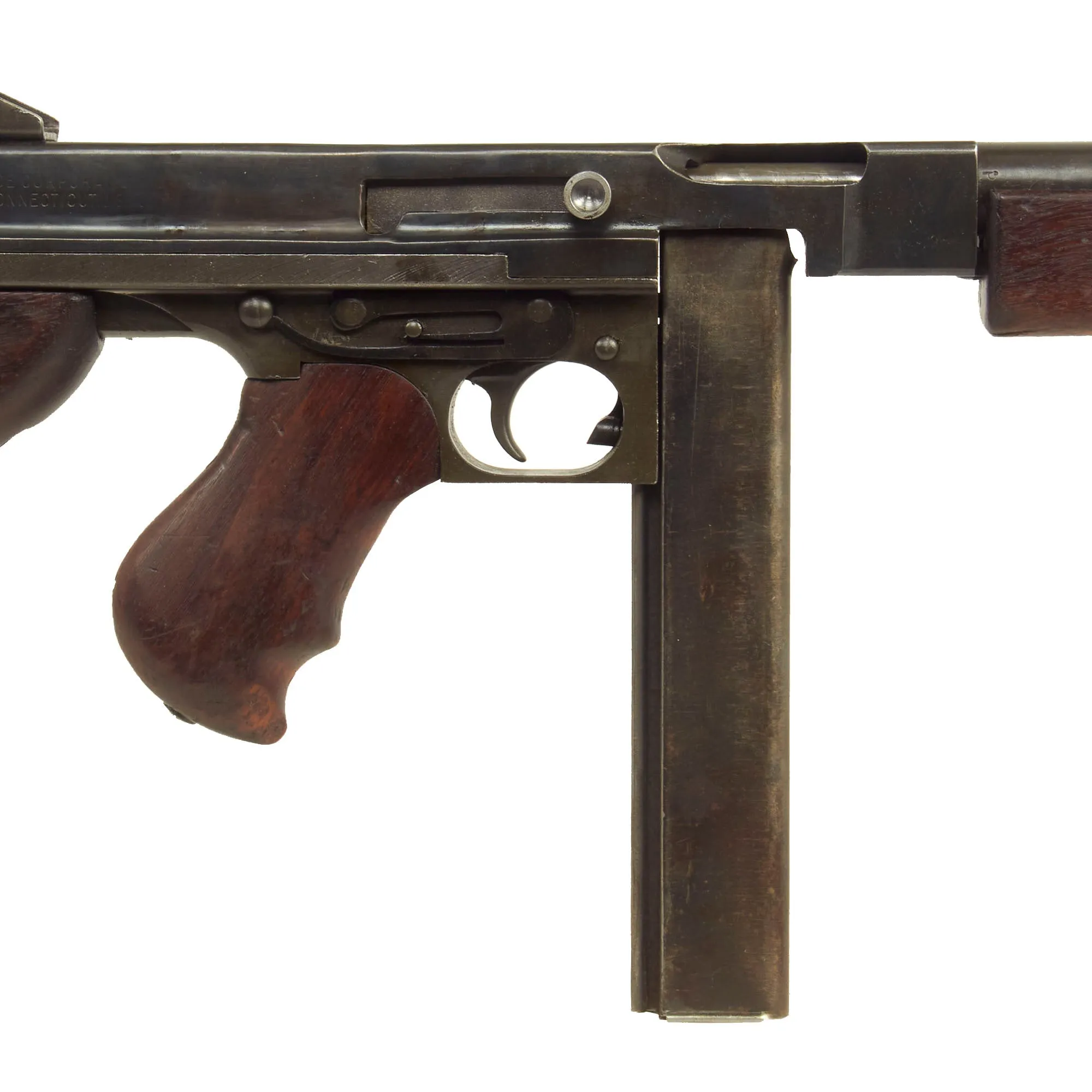 Original U.S. WWII Thompson M1 Display Submachine Gun by Auto Ordnance Serial 136845 - Original WWII Parts