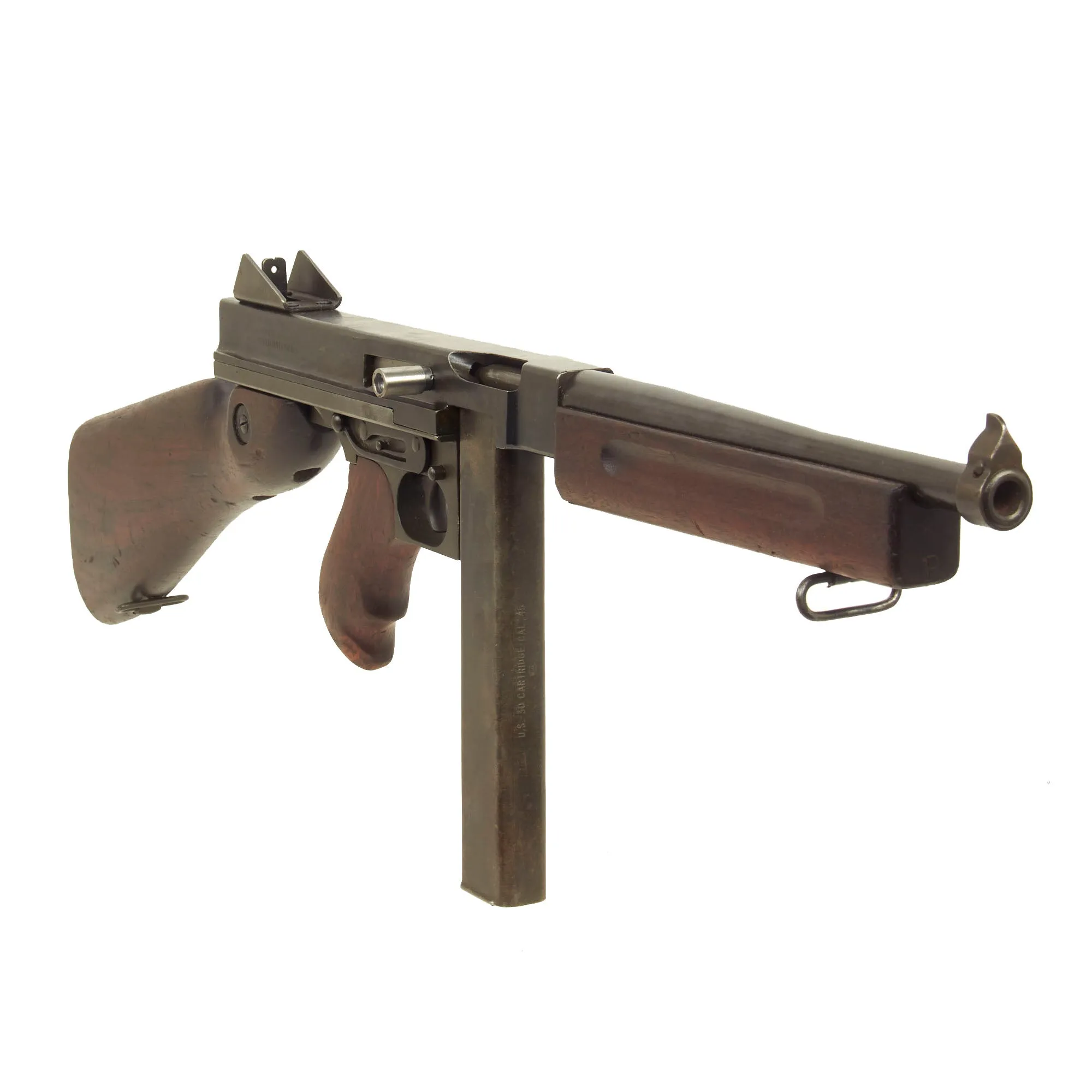 Original U.S. WWII Thompson M1 Display Submachine Gun by Auto Ordnance Serial 136845 - Original WWII Parts