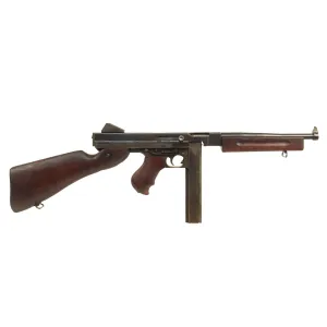 Original U.S. WWII Thompson M1 Display Submachine Gun by Auto Ordnance Serial 136845 - Original WWII Parts