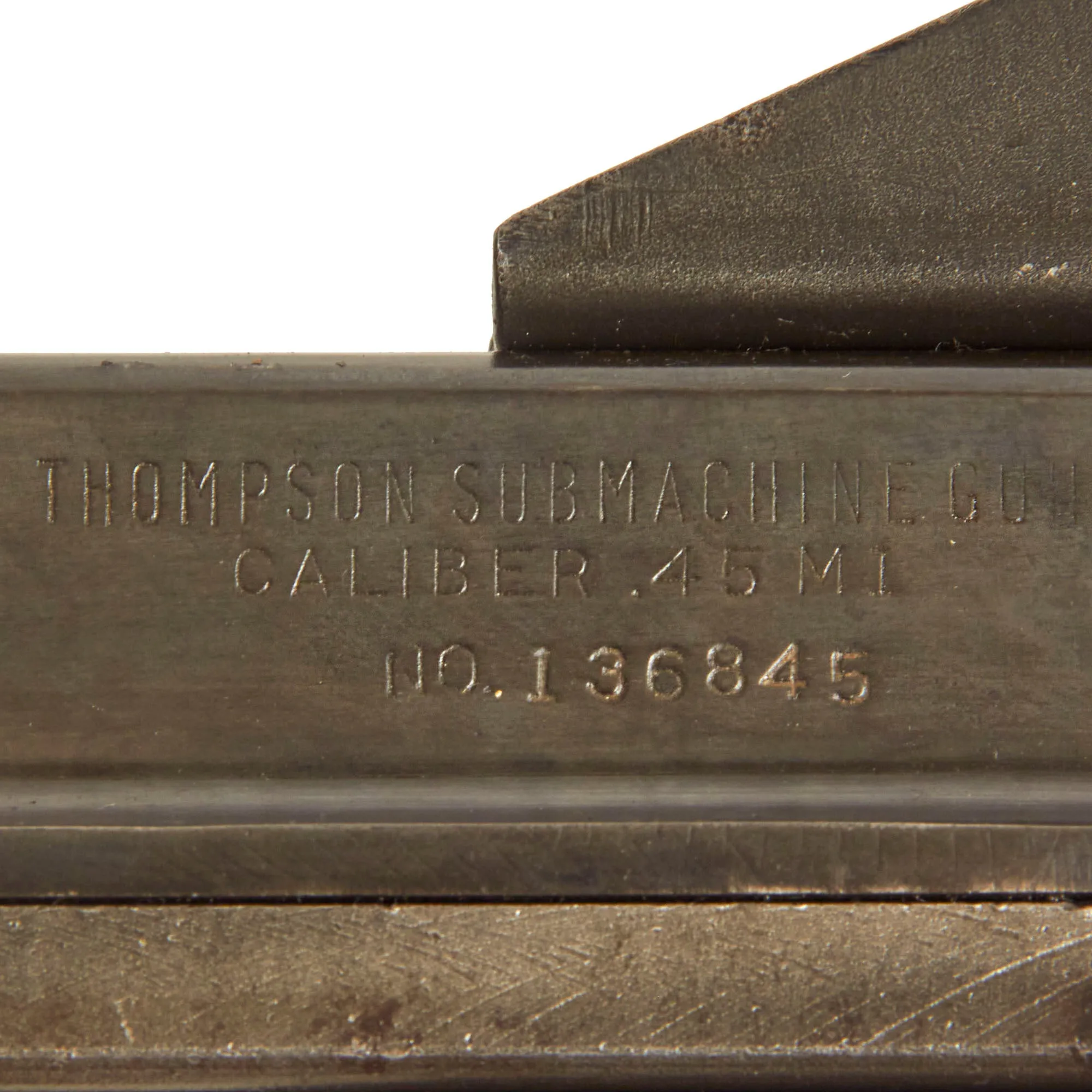 Original U.S. WWII Thompson M1 Display Submachine Gun by Auto Ordnance Serial 136845 - Original WWII Parts