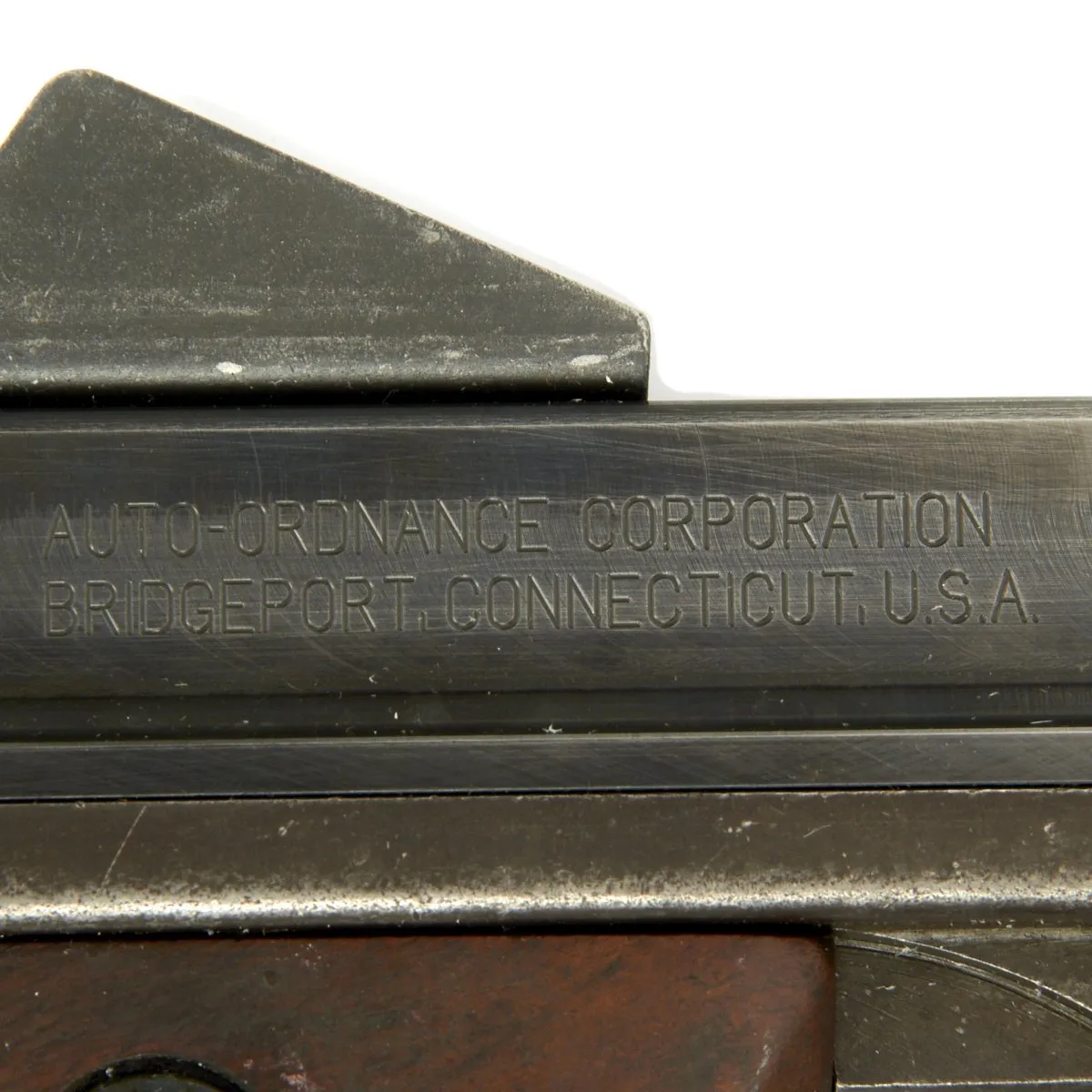Original U.S. WWII Thompson M1 Display Submachine Gun - Excellent Condition