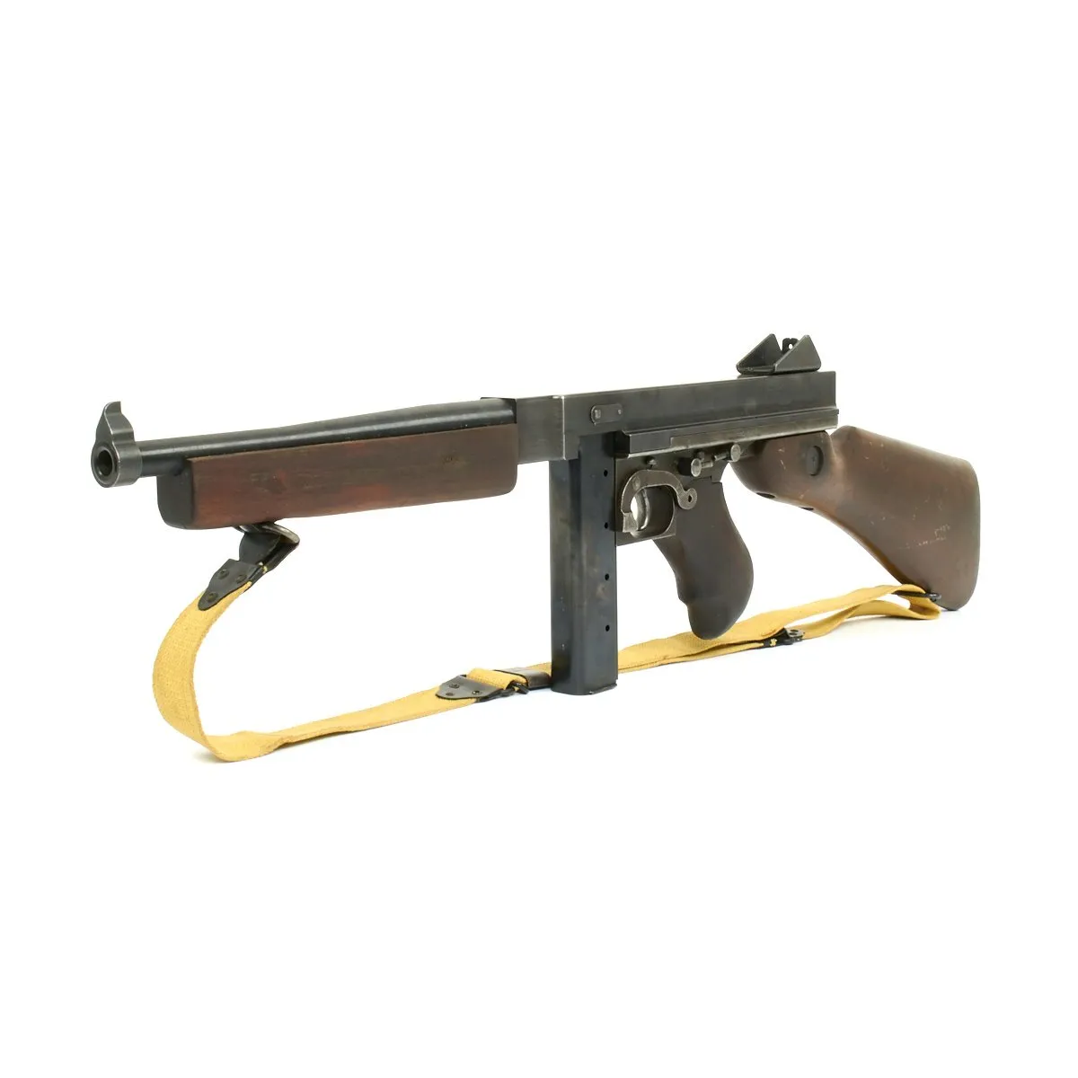 Original U.S. WWII Thompson M1 Display Submachine Gun - Excellent Condition