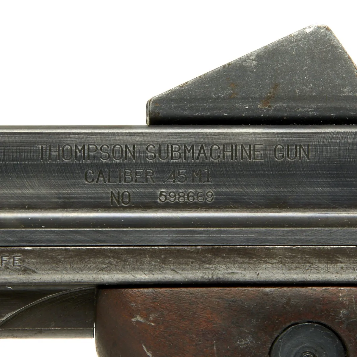 Original U.S. WWII Thompson M1 Display Submachine Gun - Excellent Condition