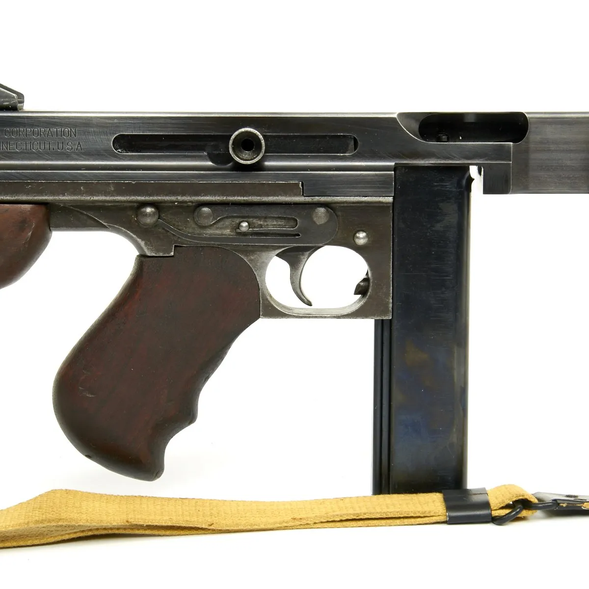 Original U.S. WWII Thompson M1 Display Submachine Gun - Excellent Condition
