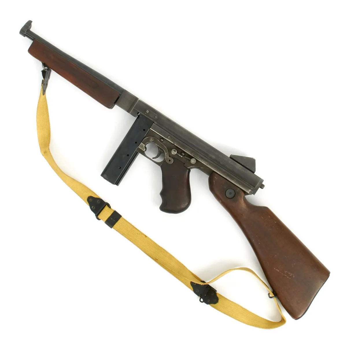 Original U.S. WWII Thompson M1 Display Submachine Gun - Excellent Condition