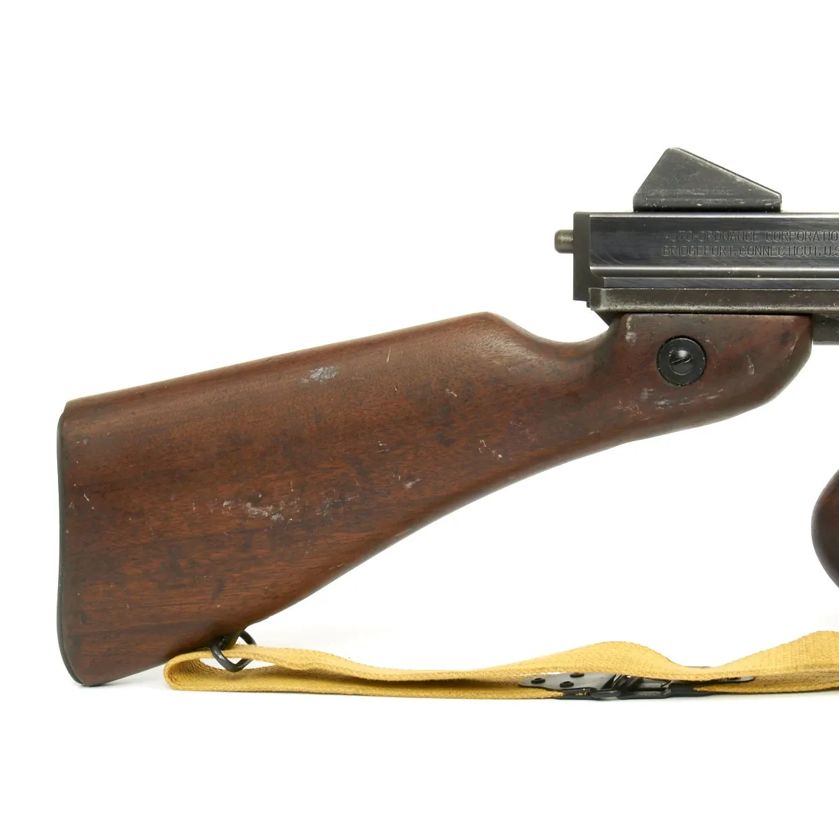 Original U.S. WWII Thompson M1 Display Submachine Gun - Excellent Condition
