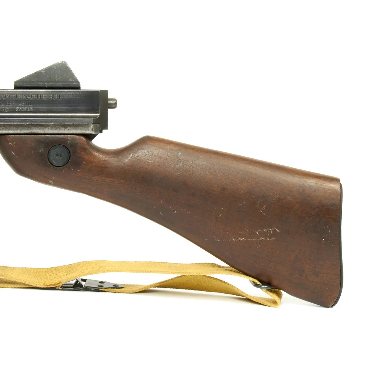 Original U.S. WWII Thompson M1 Display Submachine Gun - Excellent Condition