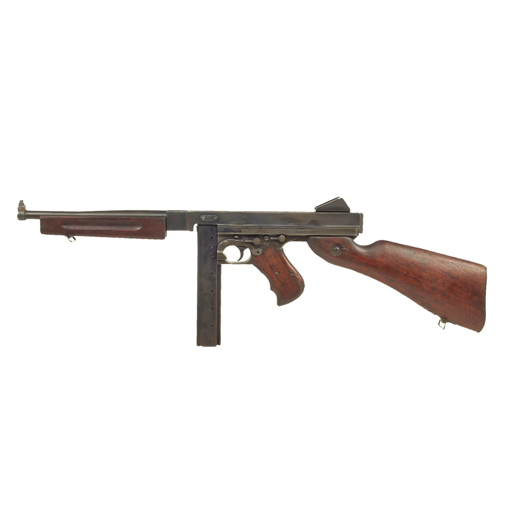 Original U.S. WWII Thompson M1A1 Display Submachine Gun by Auto Ordnance Serial 12097 - Original WWII Parts