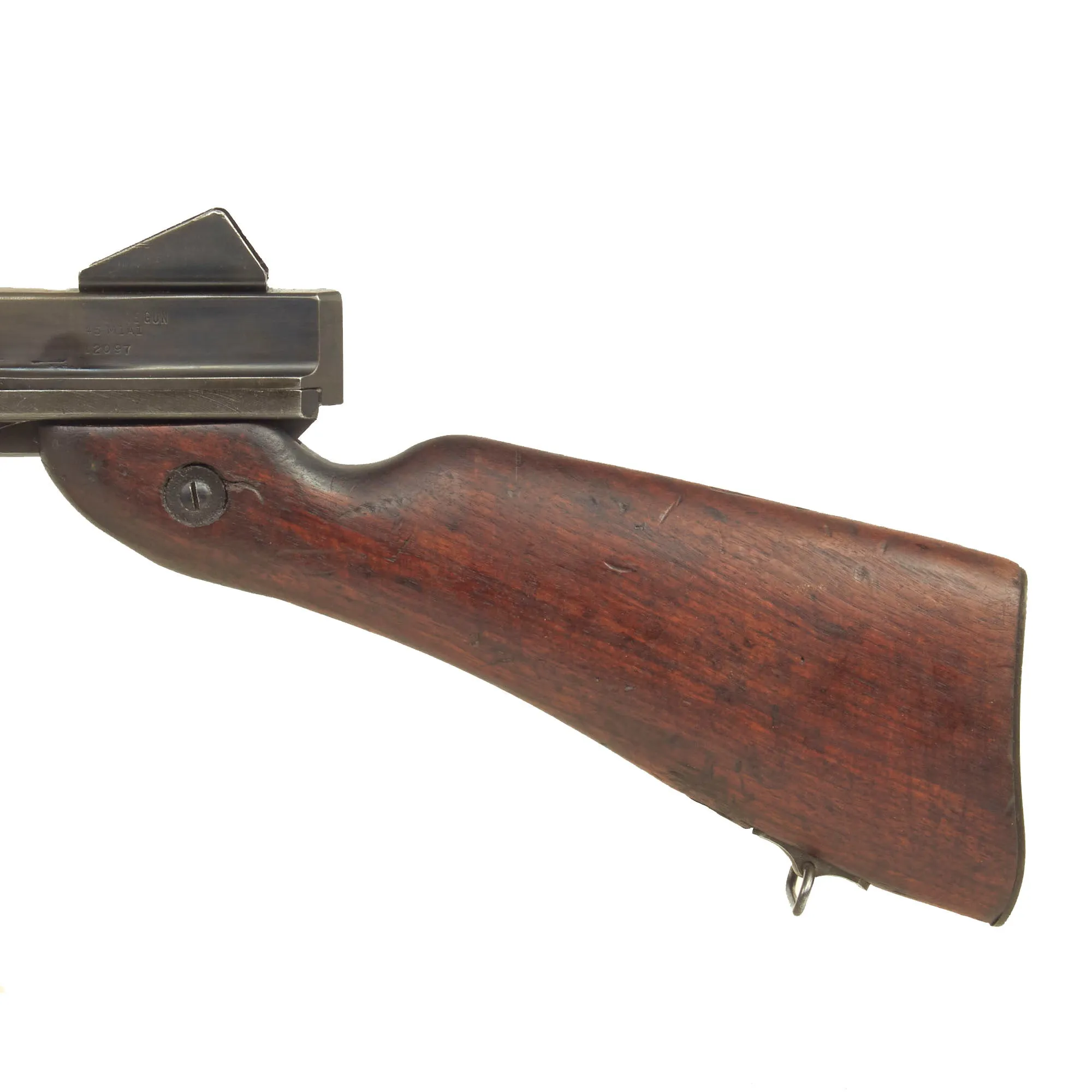 Original U.S. WWII Thompson M1A1 Display Submachine Gun by Auto Ordnance Serial 12097 - Original WWII Parts
