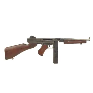 Original U.S. WWII Thompson M1A1 Display Submachine Gun by Auto Ordnance Serial 12097 - Original WWII Parts