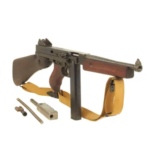 Original U.S. WWII Thompson M1A1 Display Submachine Gun by Auto Ordnance Serial 253744 with Internal Components