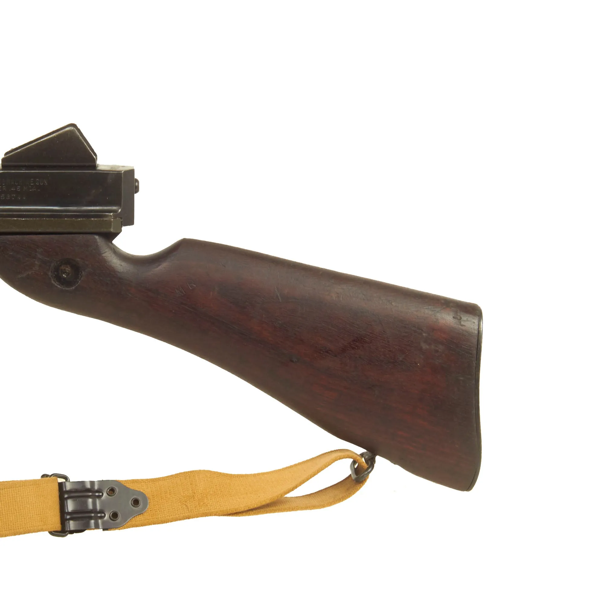 Original U.S. WWII Thompson M1A1 Display Submachine Gun by Auto Ordnance Serial 253744 with Internal Components