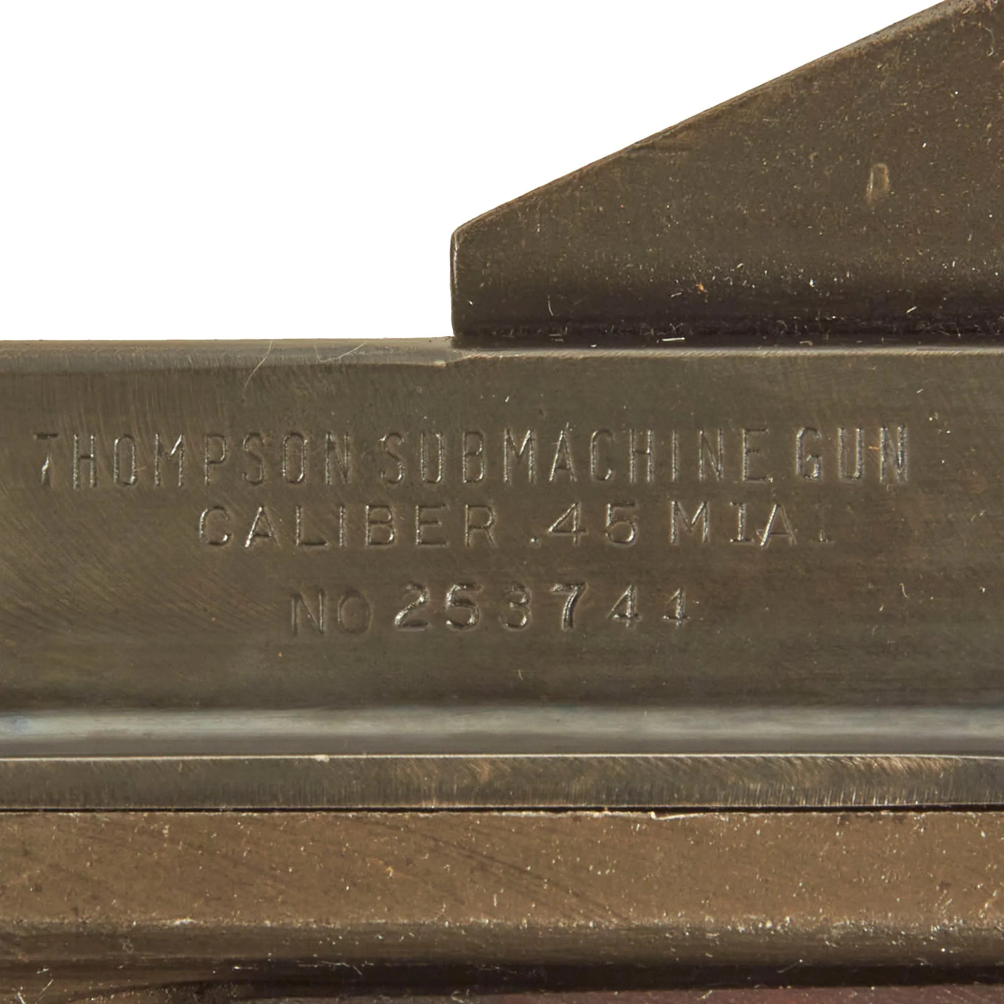 Original U.S. WWII Thompson M1A1 Display Submachine Gun by Auto Ordnance Serial 253744 with Internal Components