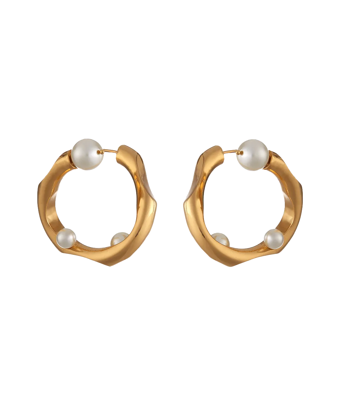Outhouse   -   Pearls des Celeste Twisted Hoops