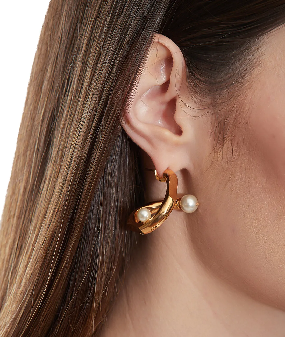 Outhouse   -   Pearls des Celeste Twisted Hoops