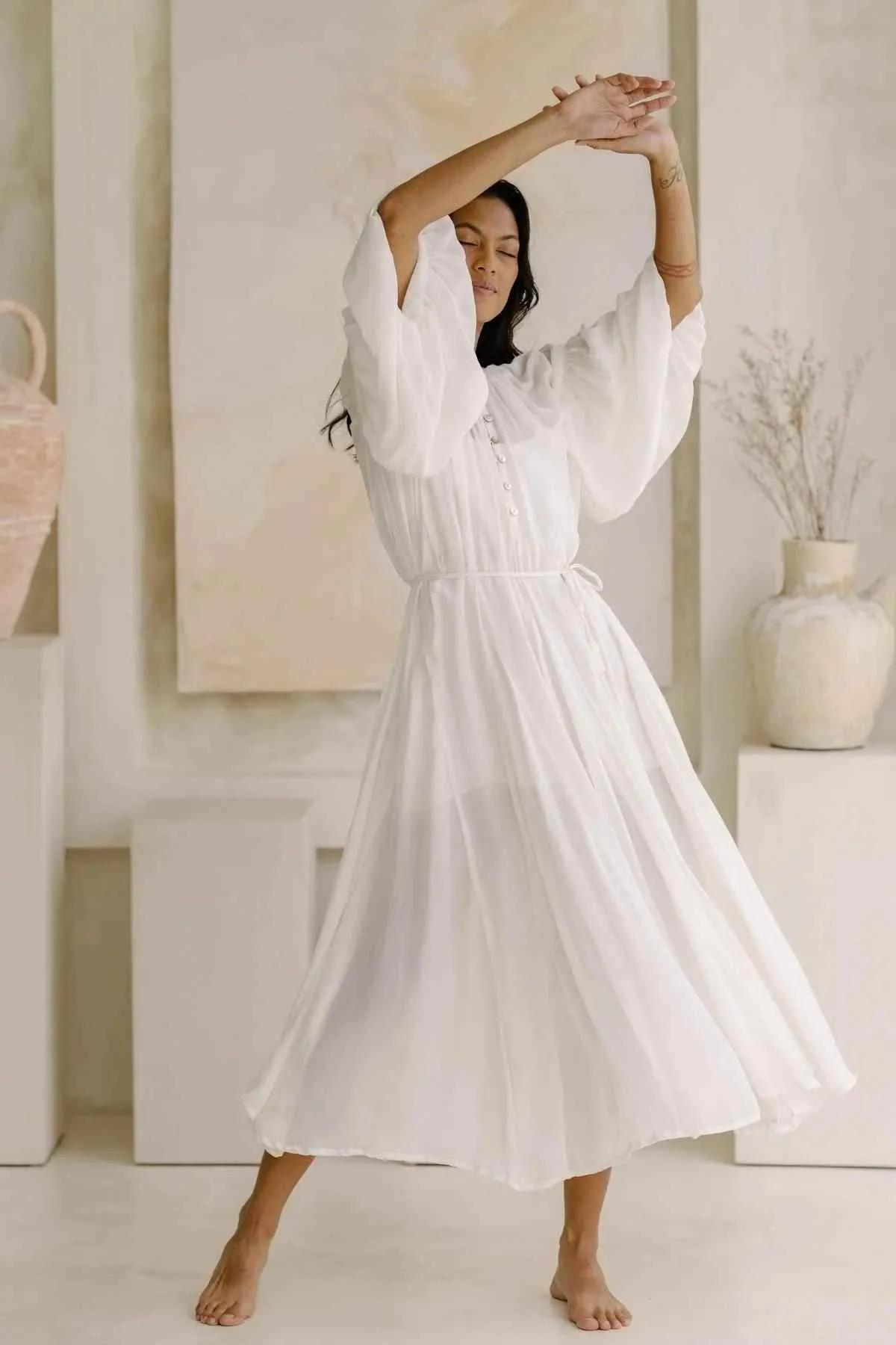 Paloma Silk Gown (Made To Order)