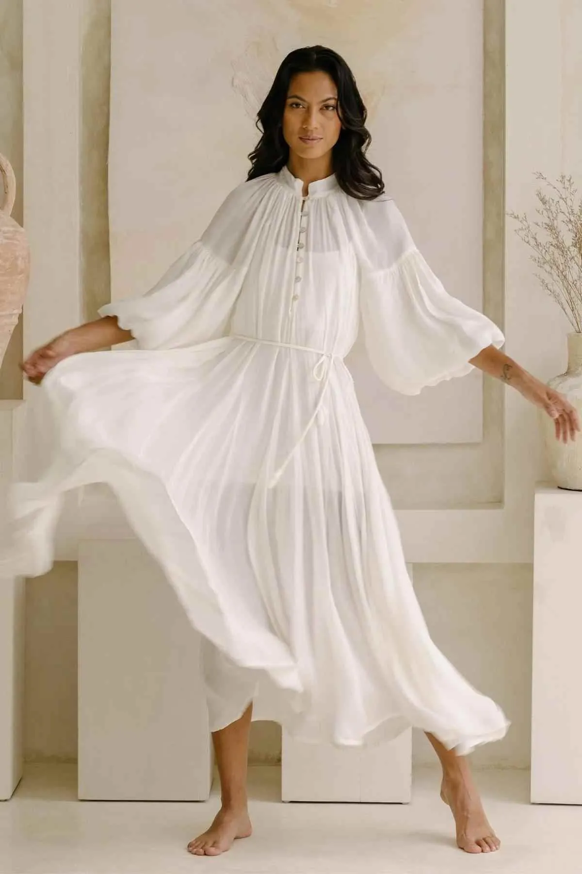 Paloma Silk Gown (Made To Order)