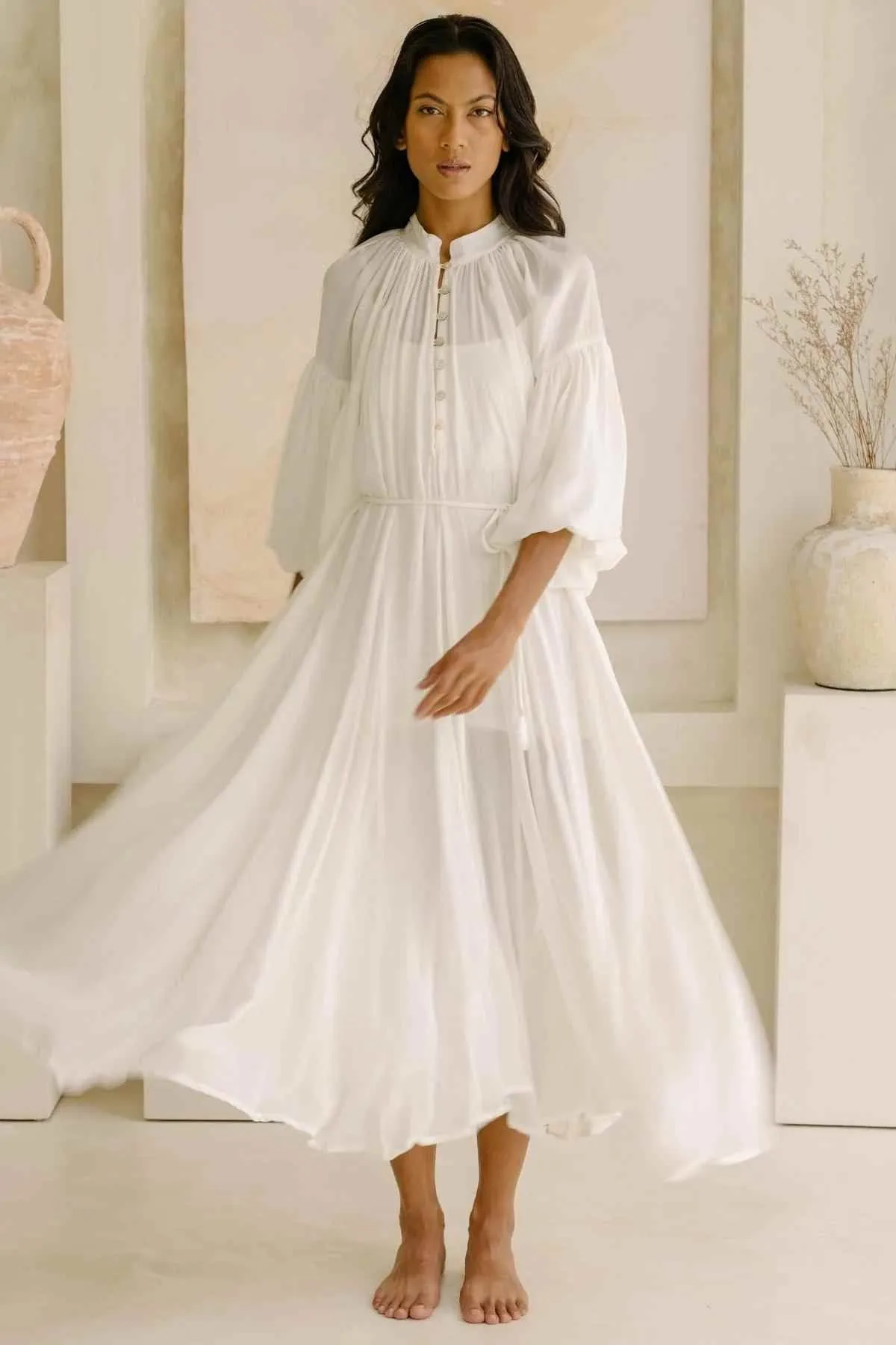 Paloma Silk Gown (Made To Order)