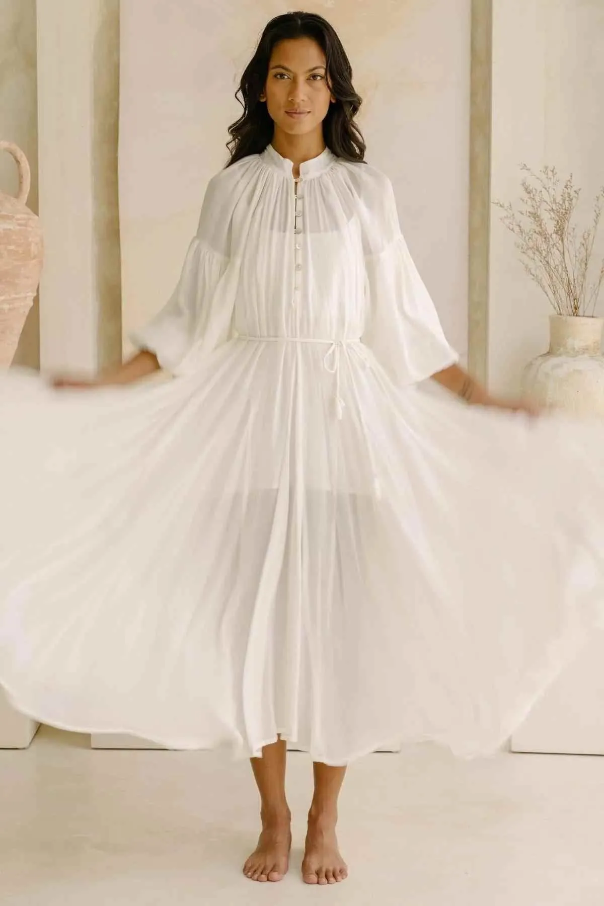 Paloma Silk Gown (Made To Order)