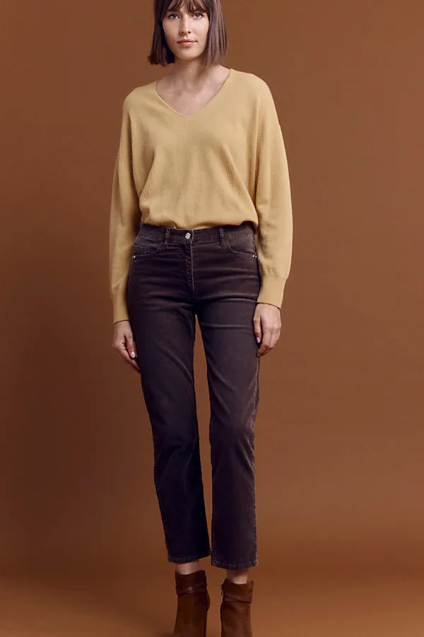 PALON THIN-RIBBED VELVET TROUSERS