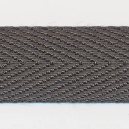 Polyester Herringbone Tape #102 Carbon Gray