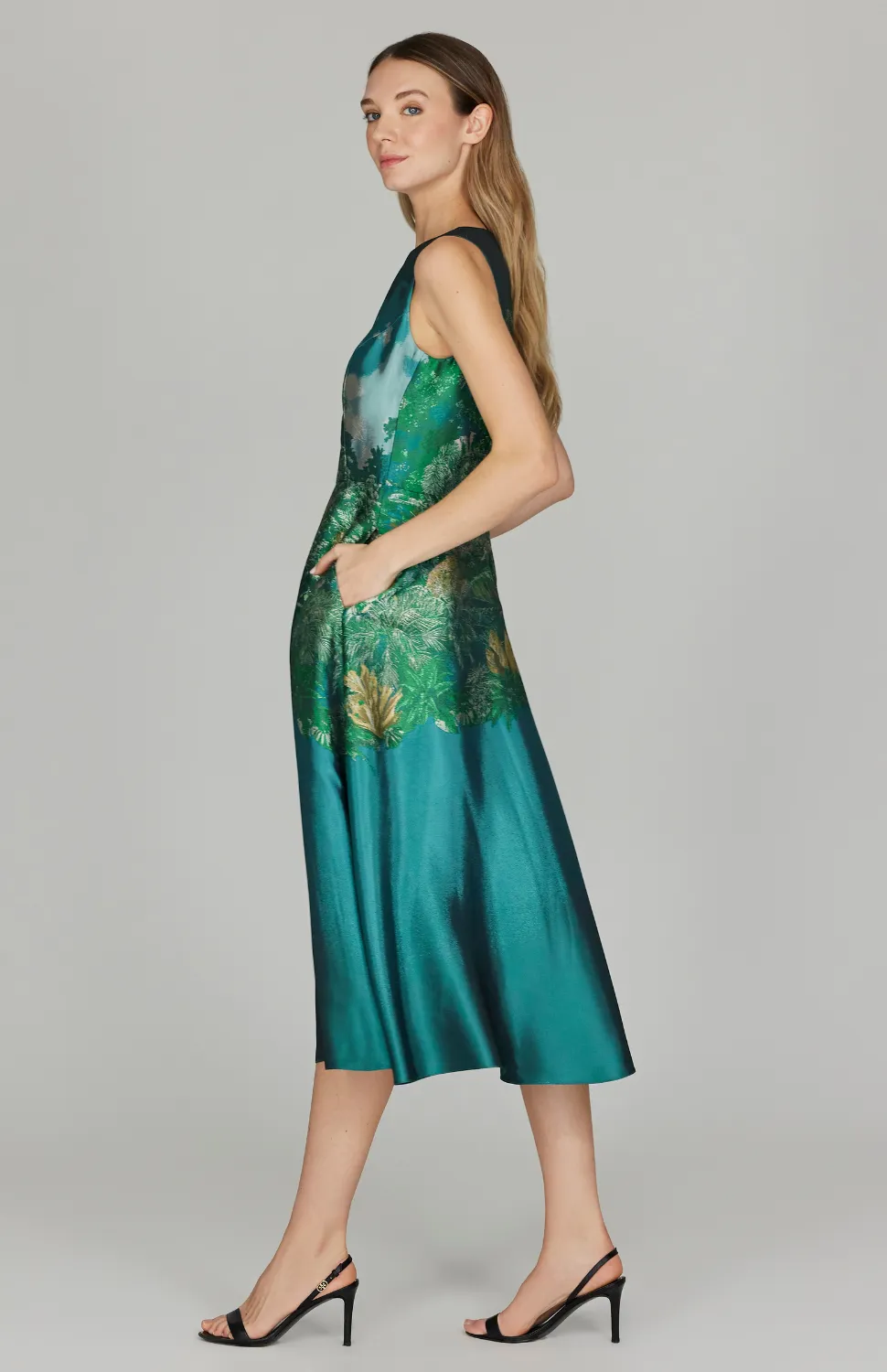 PREORDER Rainforest Jacquard Fit & Flare Dress