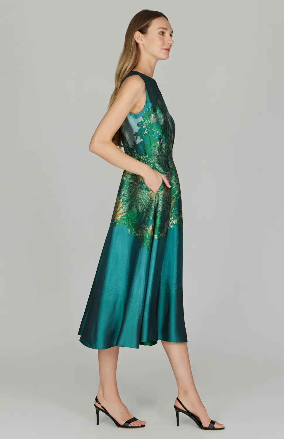PREORDER Rainforest Jacquard Fit & Flare Dress