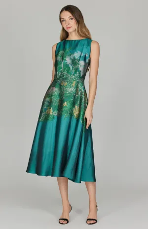 PREORDER Rainforest Jacquard Fit & Flare Dress