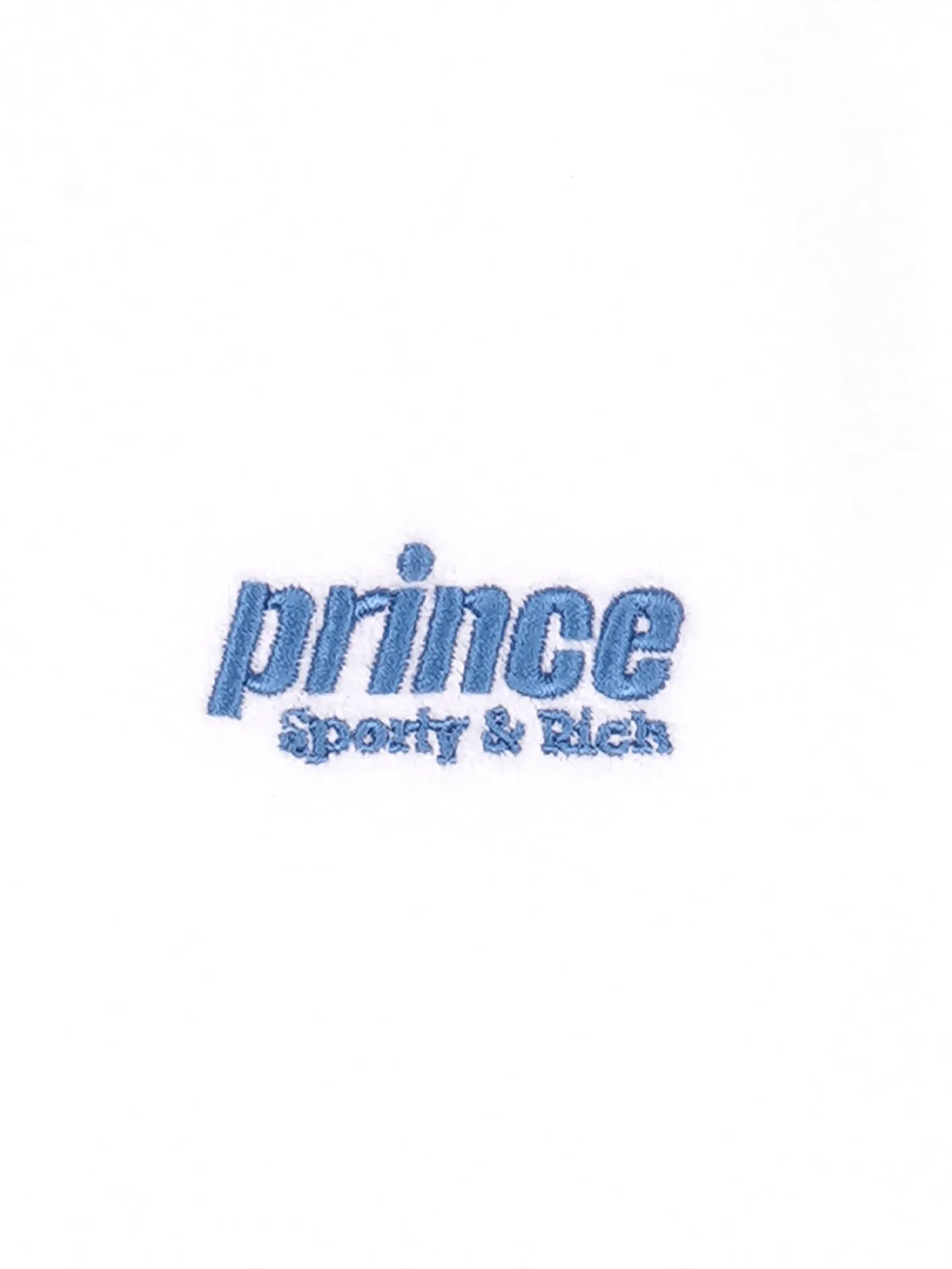 Prince Sporty Terry Polo - White/Lapis