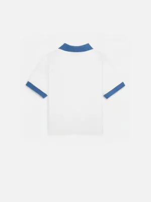 Prince Sporty Terry Polo - White/Lapis