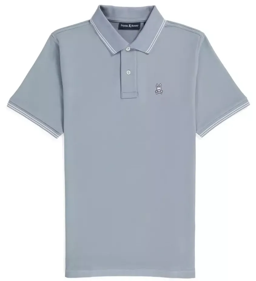 Psycho Bunny Logan Polo Summit Grey B6K136Y1PC-090