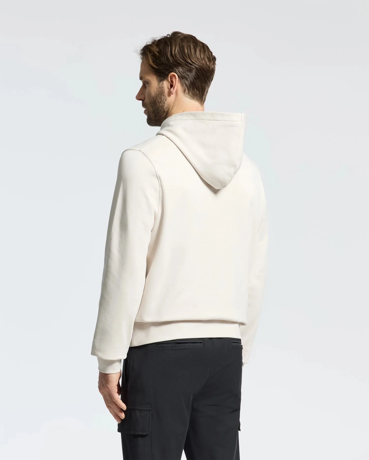 Psycho Bunny Nora Classic French Terry Wordmark Hoodie - Natural Linen