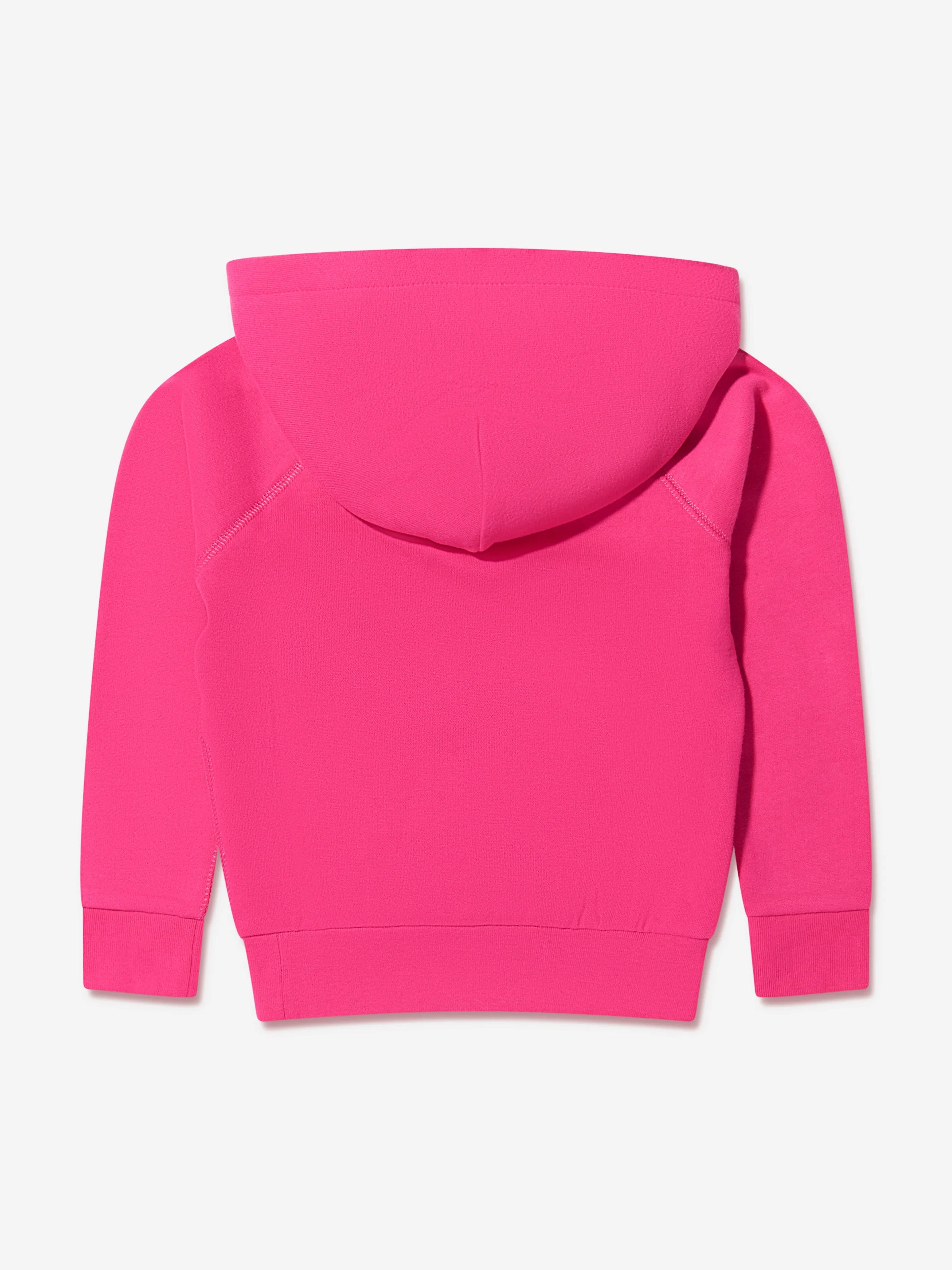 Ralph Lauren Girls Logo Hoodie in Pink