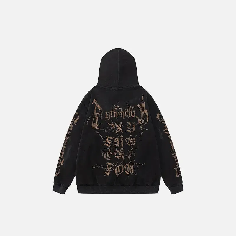 Retro Unfaithful Y2K Printed Hoodie for Stylish Comfort