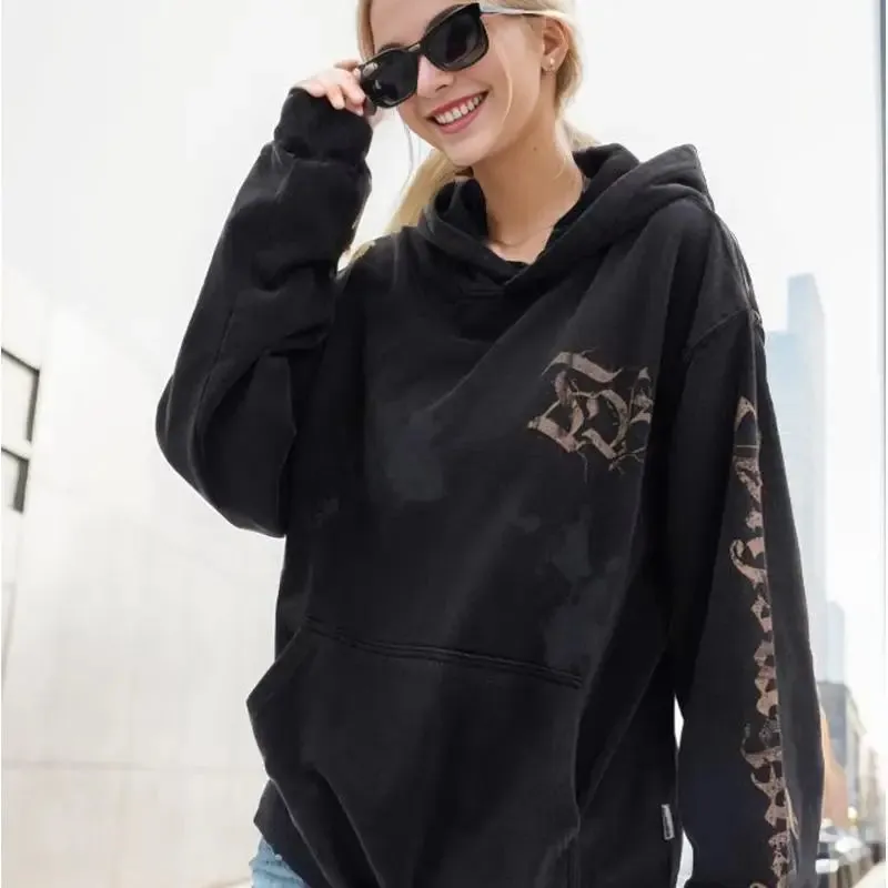 Retro Unfaithful Y2K Printed Hoodie for Stylish Comfort