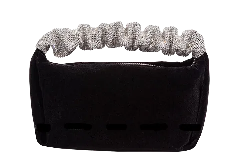 Rhinestone & Velvet Clutch