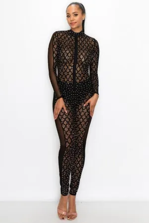 RHINESTONE JUMPSUIT