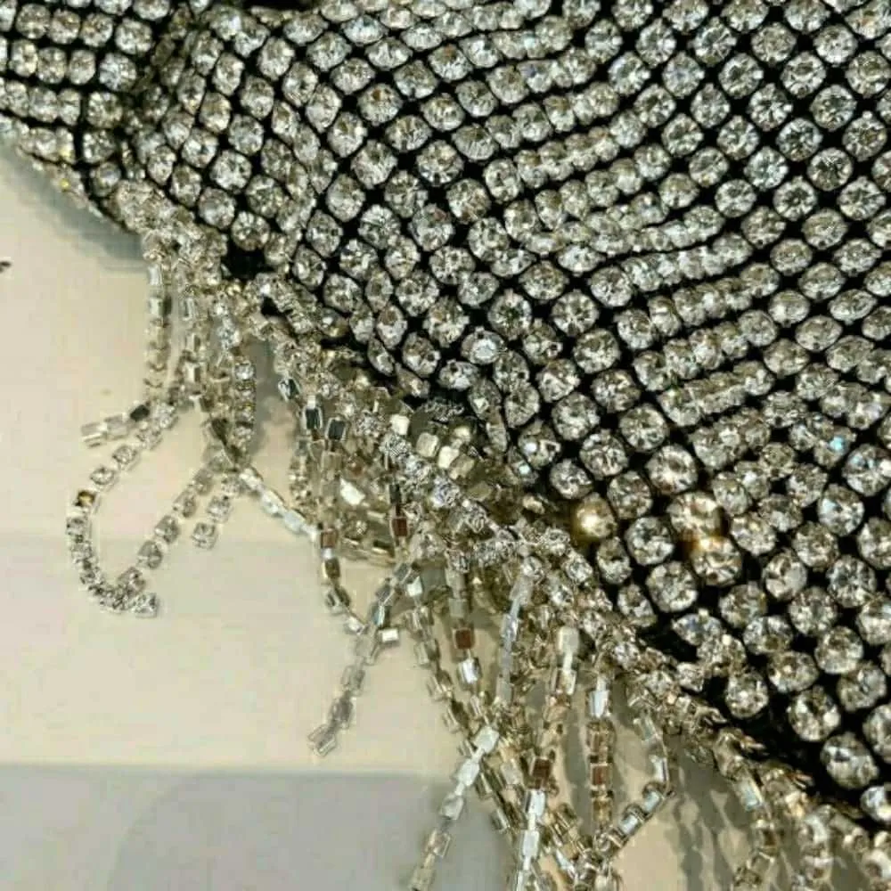 Rhinestone Tassel Handbag