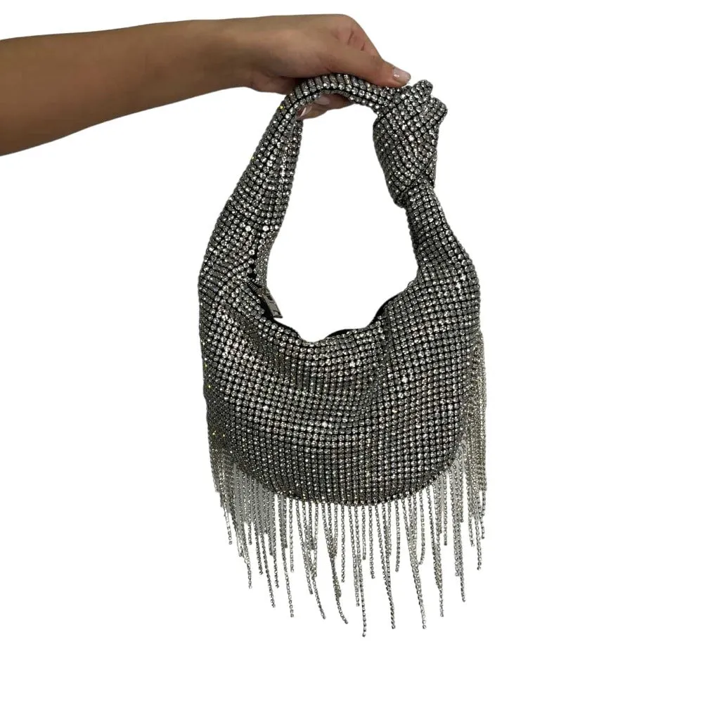 Rhinestone Tassel Handbag