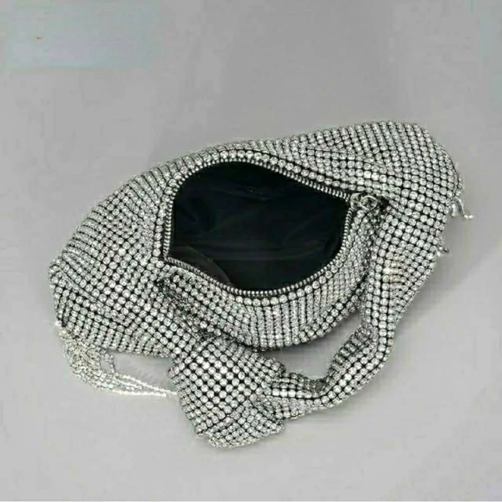 Rhinestone Tassel Handbag