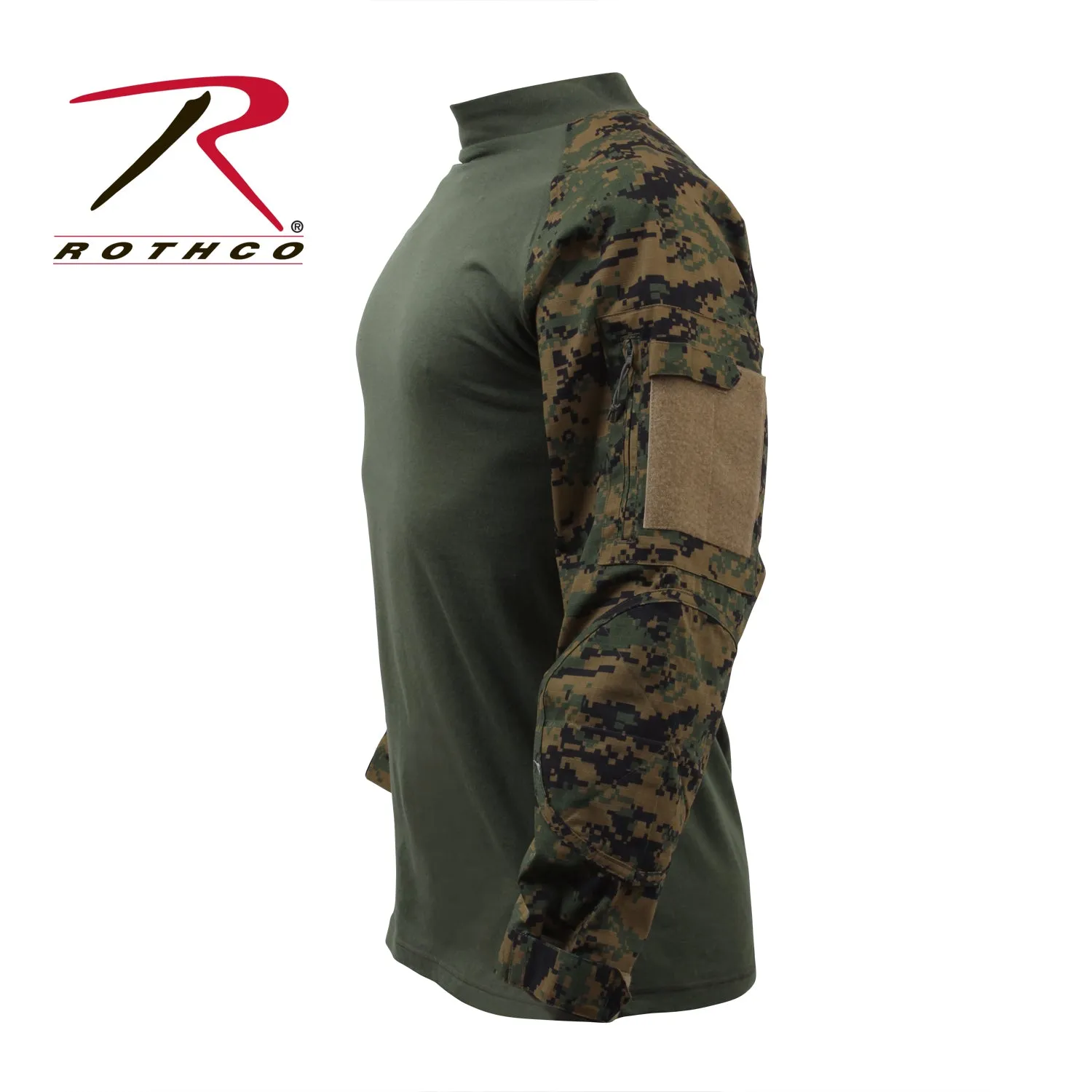 Rothco Military NYCO FR Fire Retardant Combat Shirt - Woodland Digi